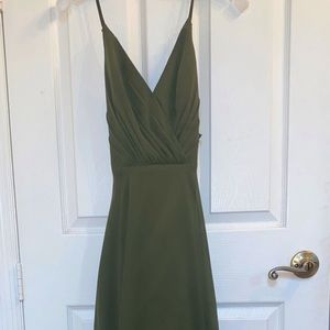 Martini/Olive Green Long Dress David’s Bridal